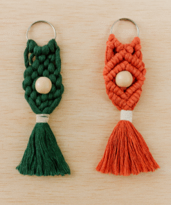 Llavero Macrame con Flecos