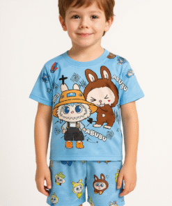 Pijama VERANO KIDS - Labubu Celeste