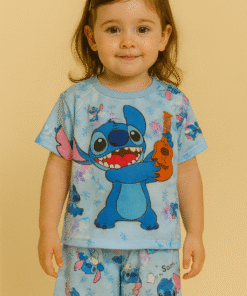 Pijama VERANO KIDS - Stitch Celeste