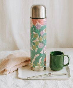 Termo 1/2 lt - Flores verdes