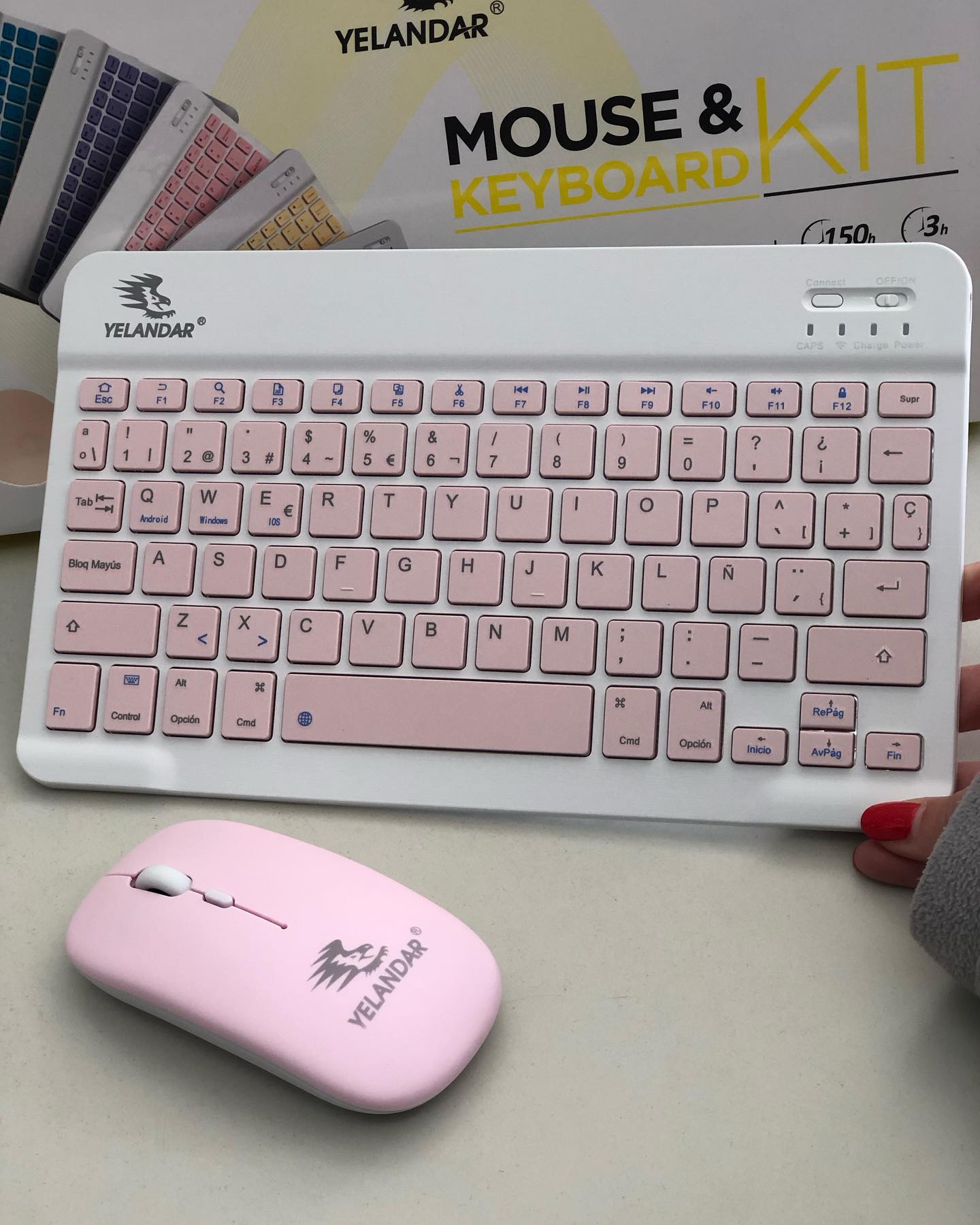 kit Teclado + mouse color pastel - Imagen 2