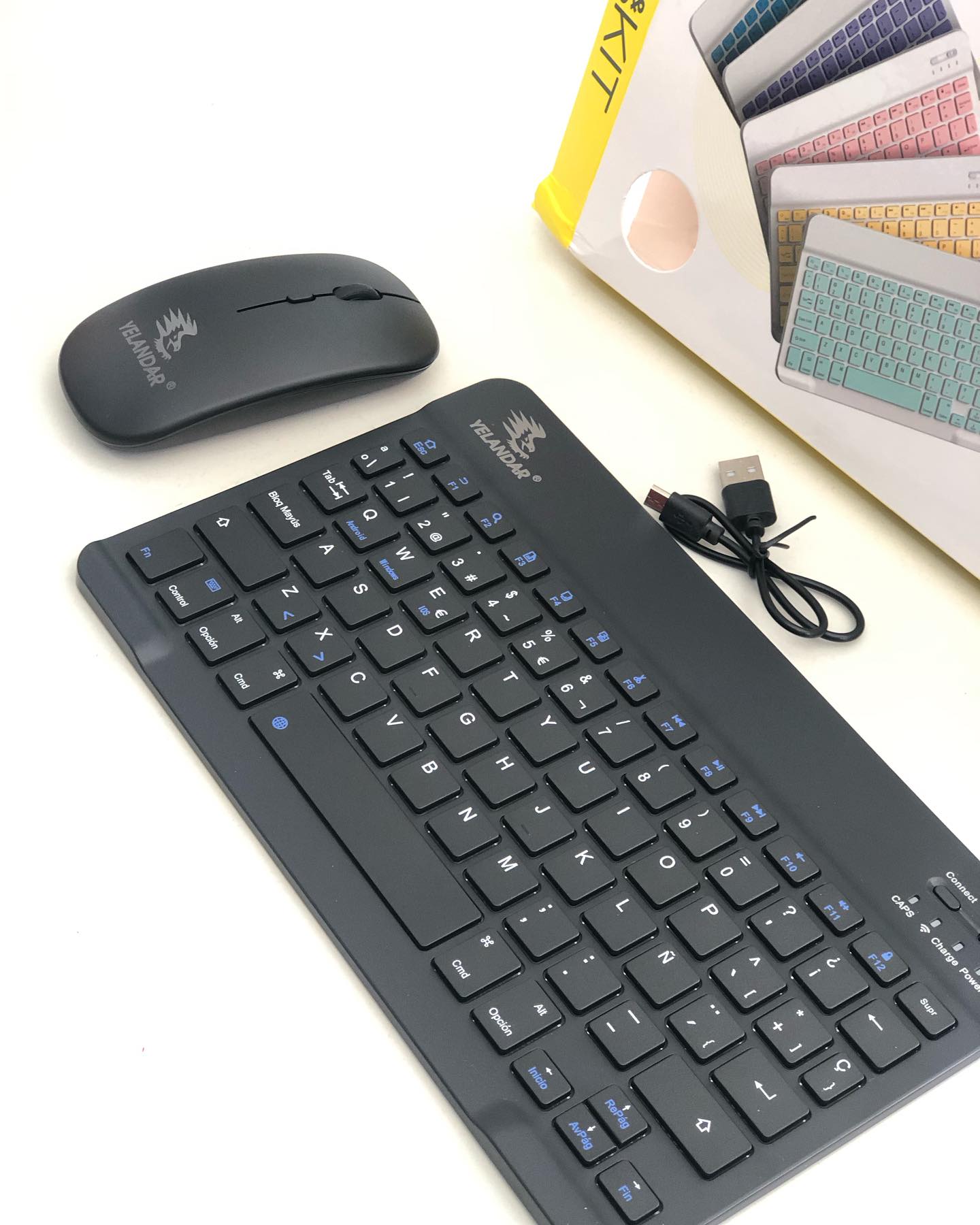 kit Teclado + mouse color pastel - Imagen 3