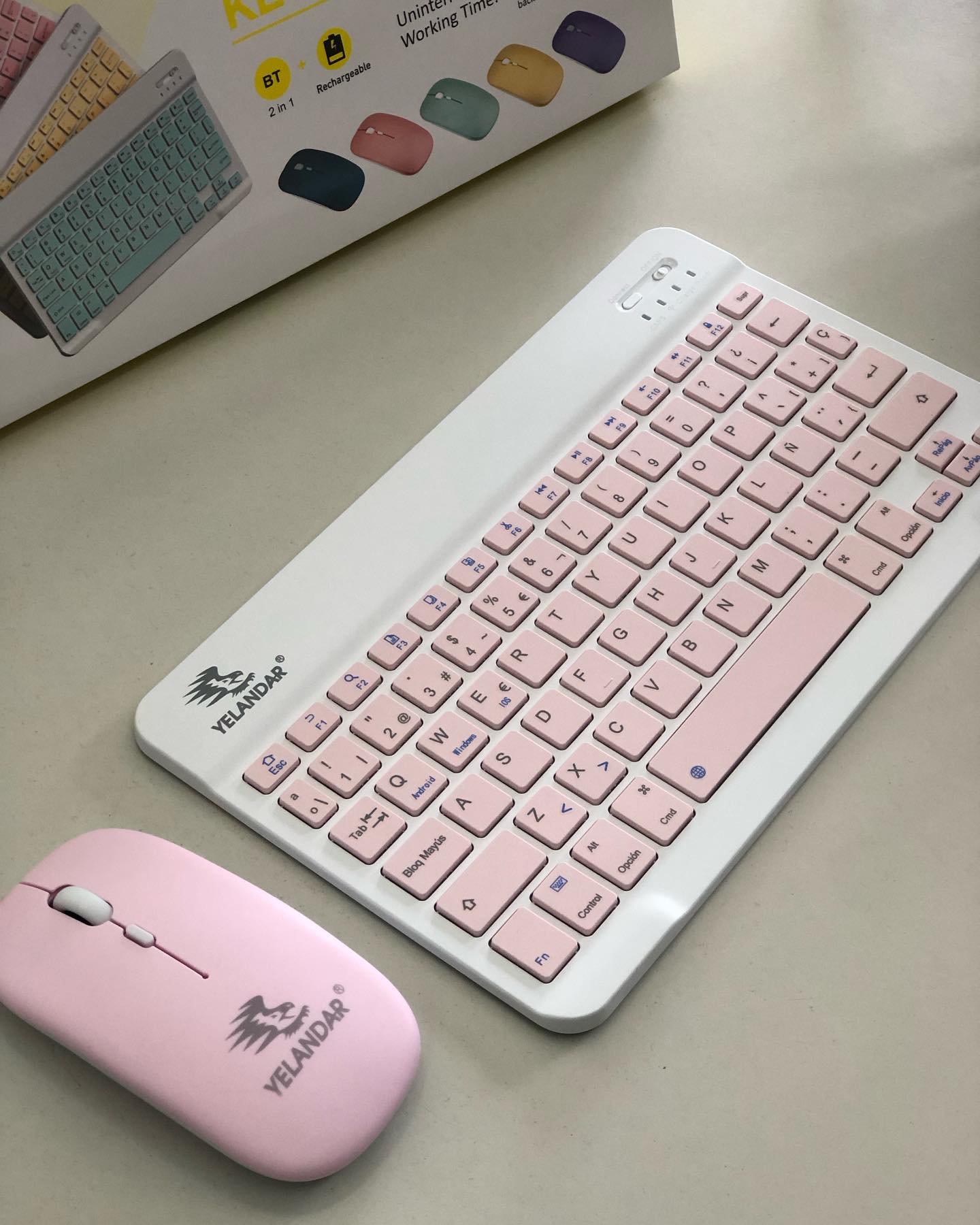 kit Teclado + mouse color pastel - Imagen 4