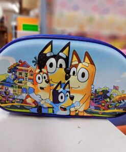 Cartuchera 1 Cierre - Personajes tonos azules