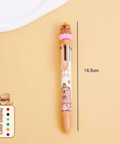 Alternative view of Lapicera 6 colores - Capybara