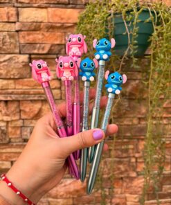 Lapiceras Stitch con Brillo x3