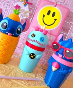 Vaso 3D Stitch (Azul)