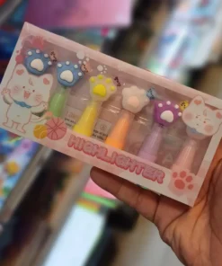 Box de Resaltadores Huella Gato x6