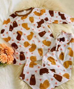 Pantalon Pijama Polar Soft - Capybara (Blanco)