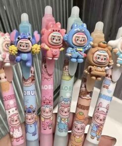 Lapicera Micro Fibra Borrable - Labubu x3