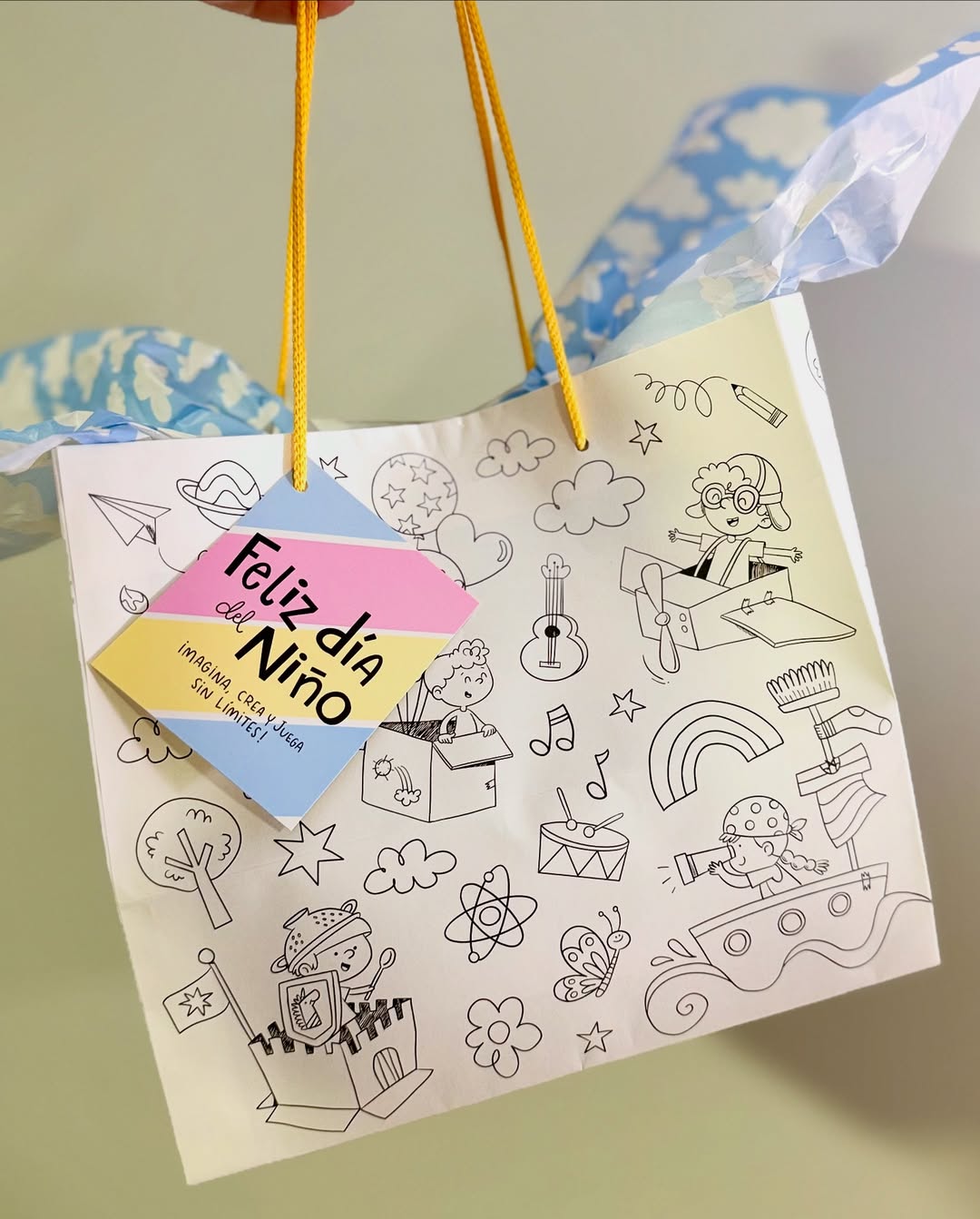 Bolsa Coloreable 22x20x16cm - Imagina