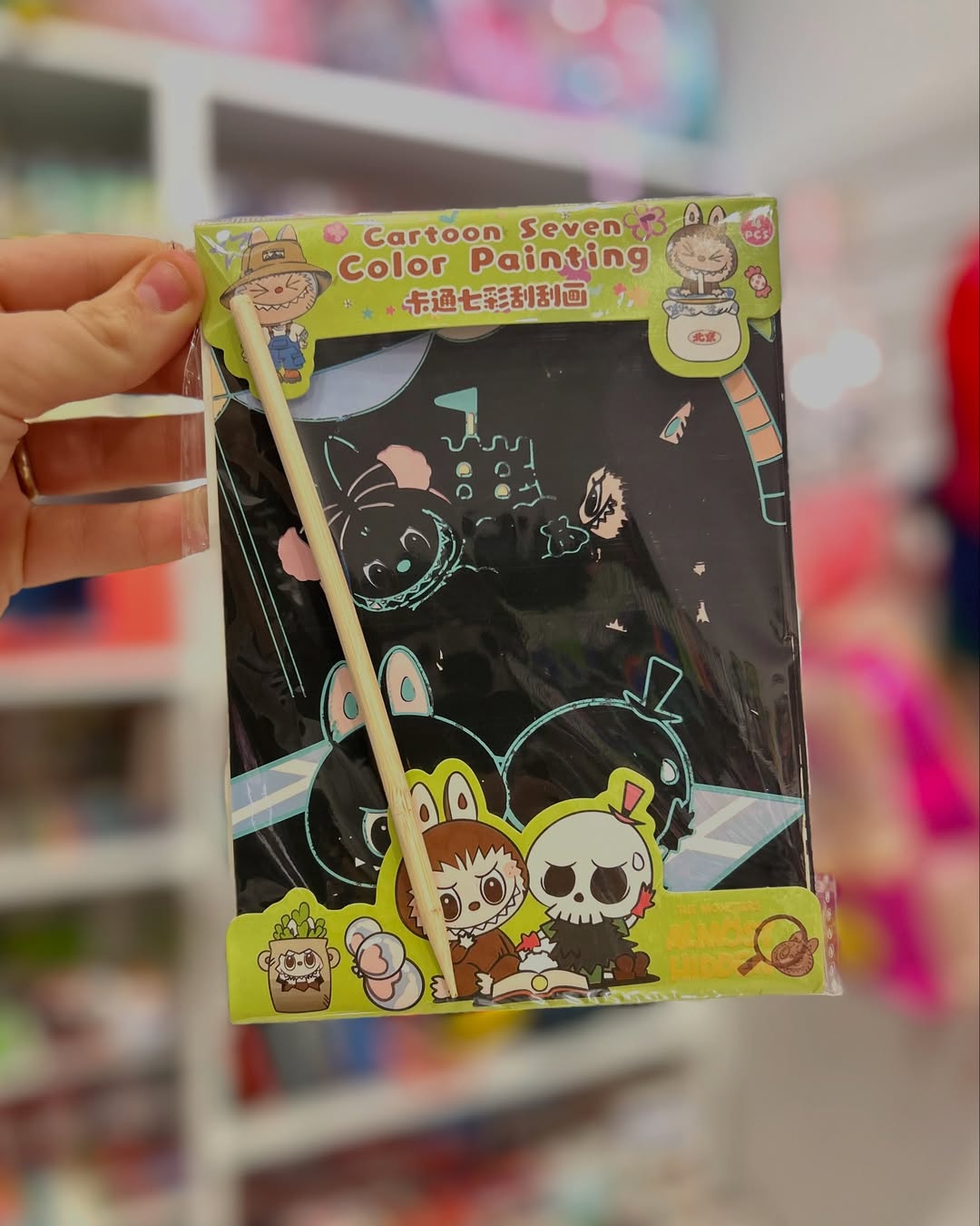 Papel Rasca Personajes GRANDE