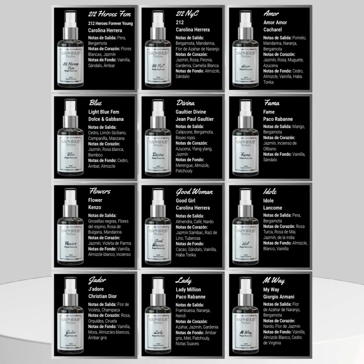 Perfume Mini - Saphirus - Imagen 3