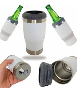 Vaso Termico Contenedor de Cerveza y Destapador 420 cc