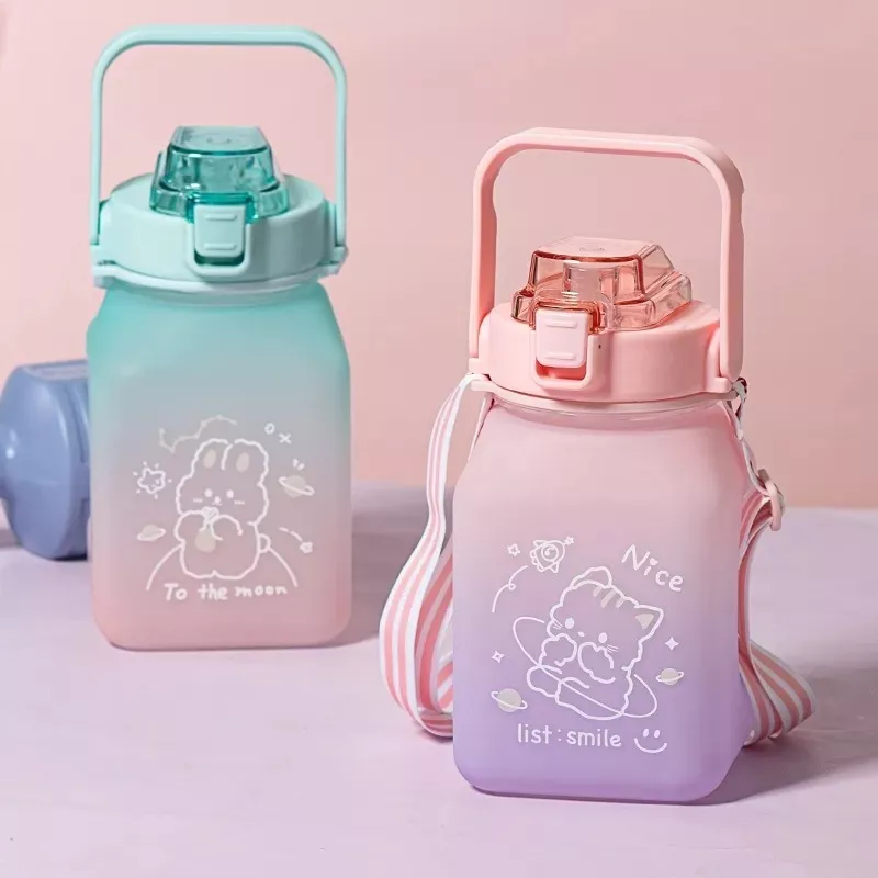 Botellon Cuadrado Kawaii - Imagen 2