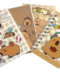 Pack x4 Mini Cuadernos Capybara