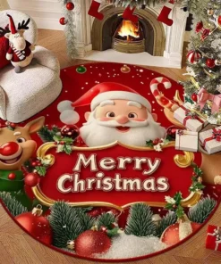 PREVENTA - Alfombra Redonda Navideña