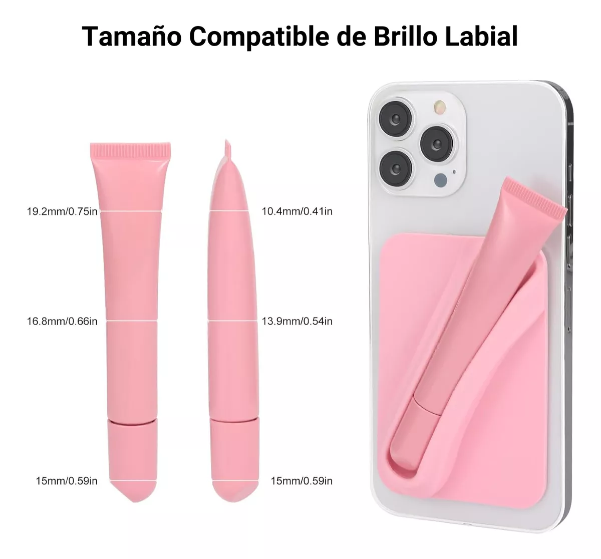 Soporte Viral Porta Labial Gloss Adhesivo Hailey - Imagen 8