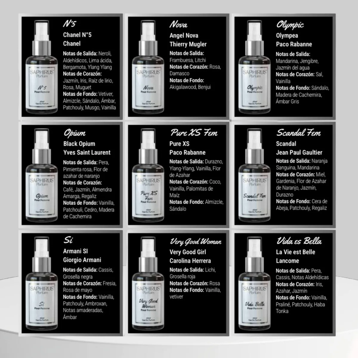 Perfume Mini - Saphirus - Imagen 2