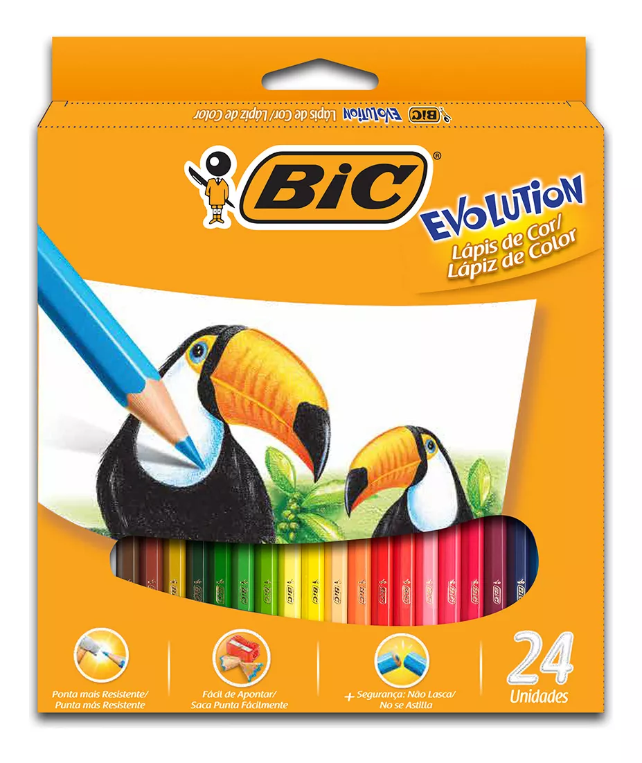 Lapices Bic Evolution x24 – Colores