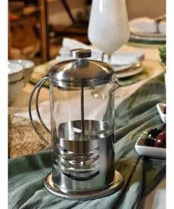 Cafetera de vidrio con Embolo