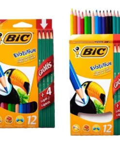 Lapices Bic Evolution x12 - Colores