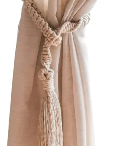 Alternative view of Sujeta Cortinas de Macrame