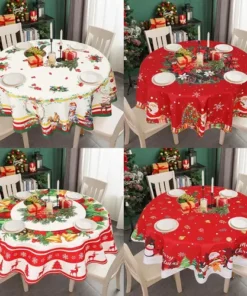 Alternative view of Mantel Navideño Redondo