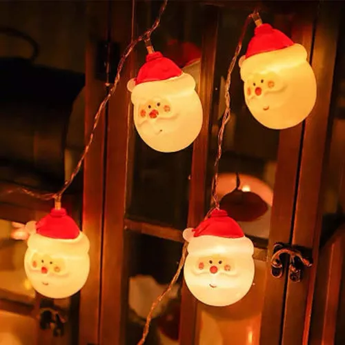 Luz Led Navidad 10 luces Papa Noel - Imagen 4