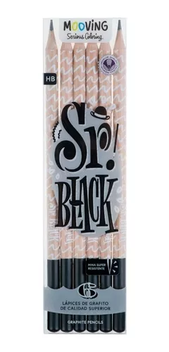 Lapices Sr. Black x6 - Mooving - Imagen 3