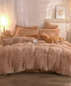 Edredon Pelo Largo - Marron Claro