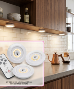 Luces Led Inalambrica con control remoto X3