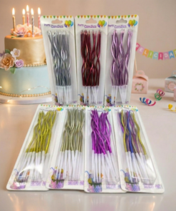 Velas Curvas Candles Metalizadas