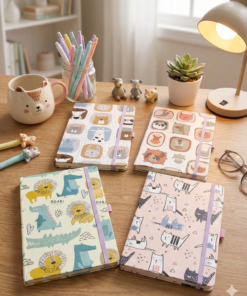 Cuaderno A5 T.D con Elástico - Animalitos