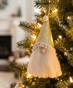 Adorno Duende Dorado x 3 - Navidad