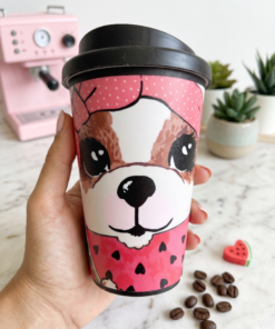 Vaso Termico de Cafe - Perro sandia