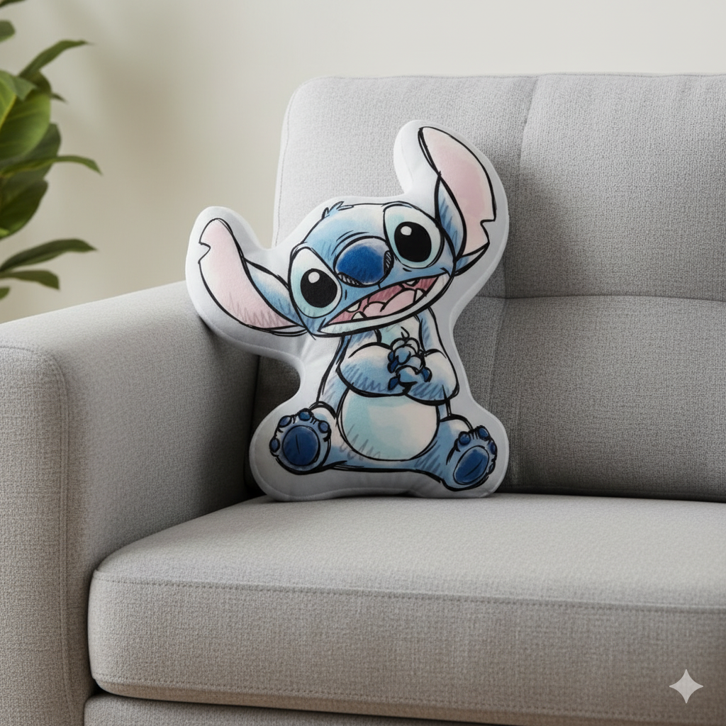 Almohadon Plush con Forma Stitch 1 Almohadon Plush con Forma Stitch