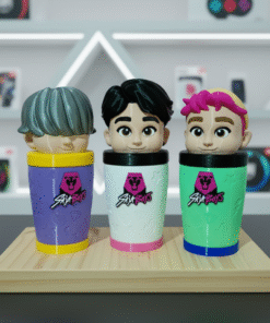 Alternative view of Vaso 3D Saja Boys - JINU (Blanco)