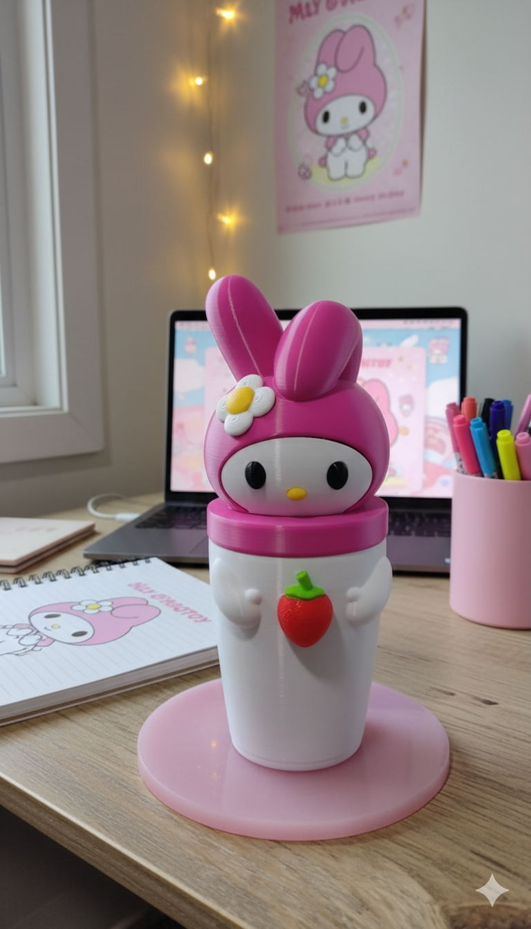 Vaso 3D My Melody con sorbete 1 Vaso 3D My Melody con sorbete