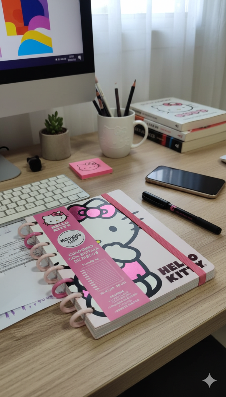 Cuaderno de Discos Hello Kitty - Mooving A5 - Imagen 2