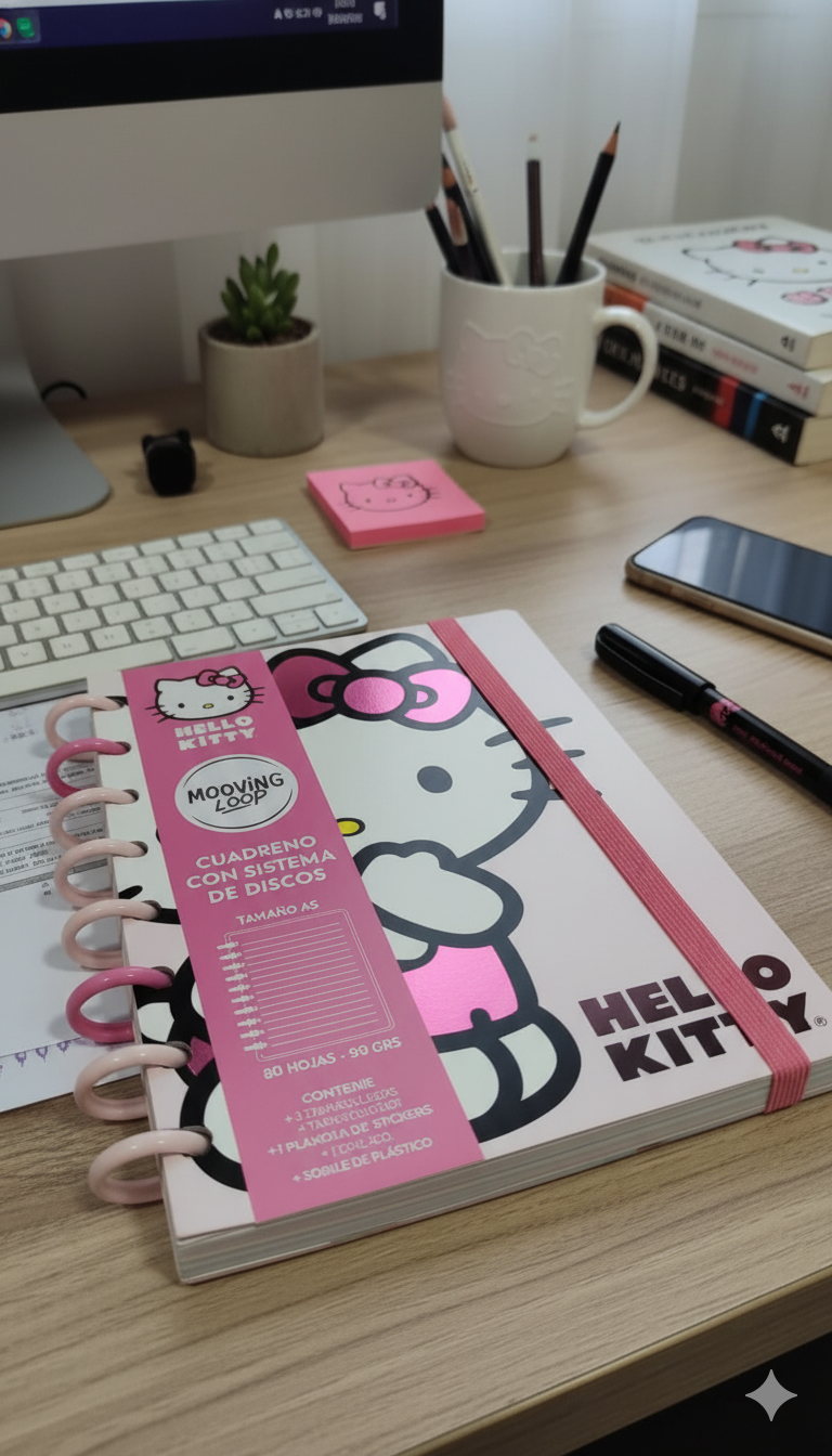Cuaderno de Discos Hello Kitty - Mooving A5 - Imagen 5