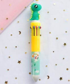 Lapicera Dino 10 colores x3