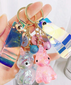 LLavero Cristal - Unicornio