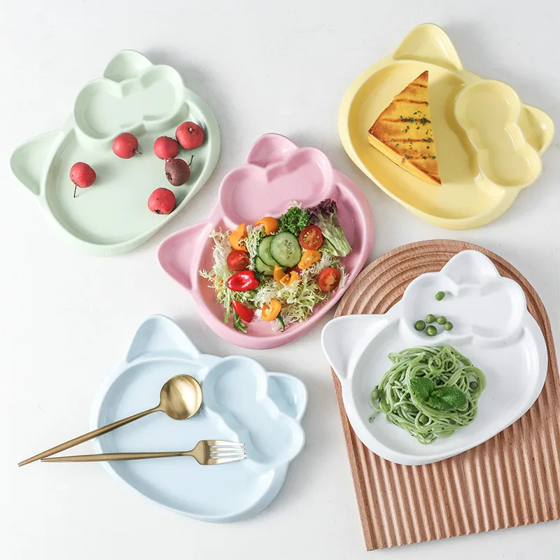 Plato + Cubiertos Kitty