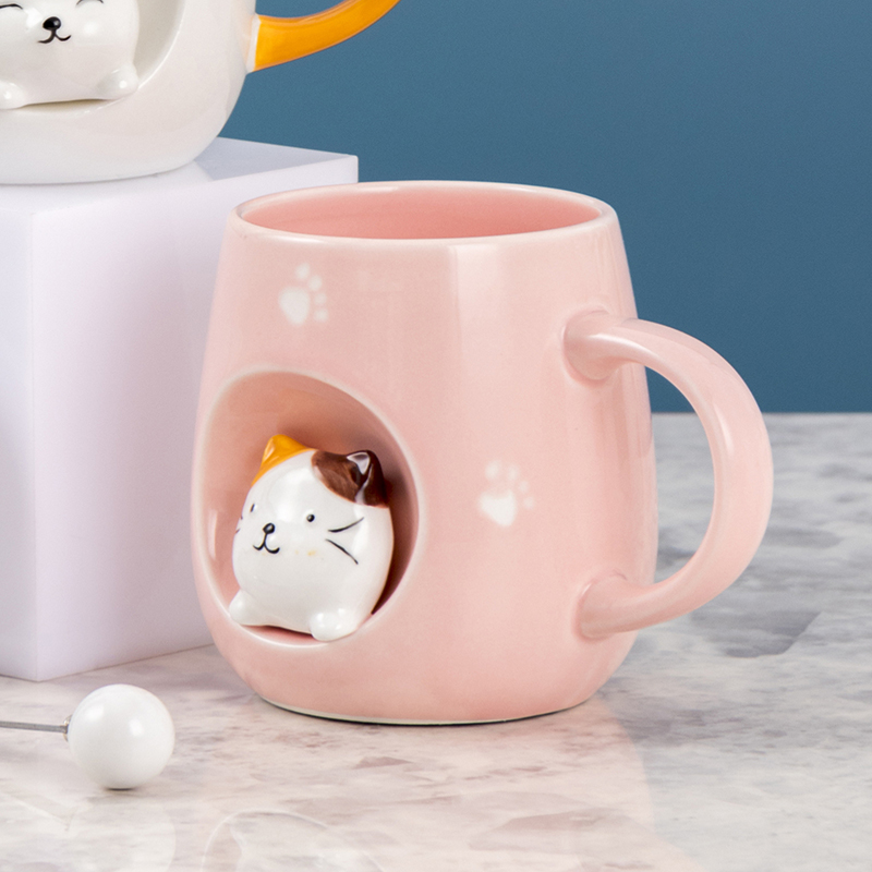 Taza Cat con Tapa y Cuchara - Imagen 3