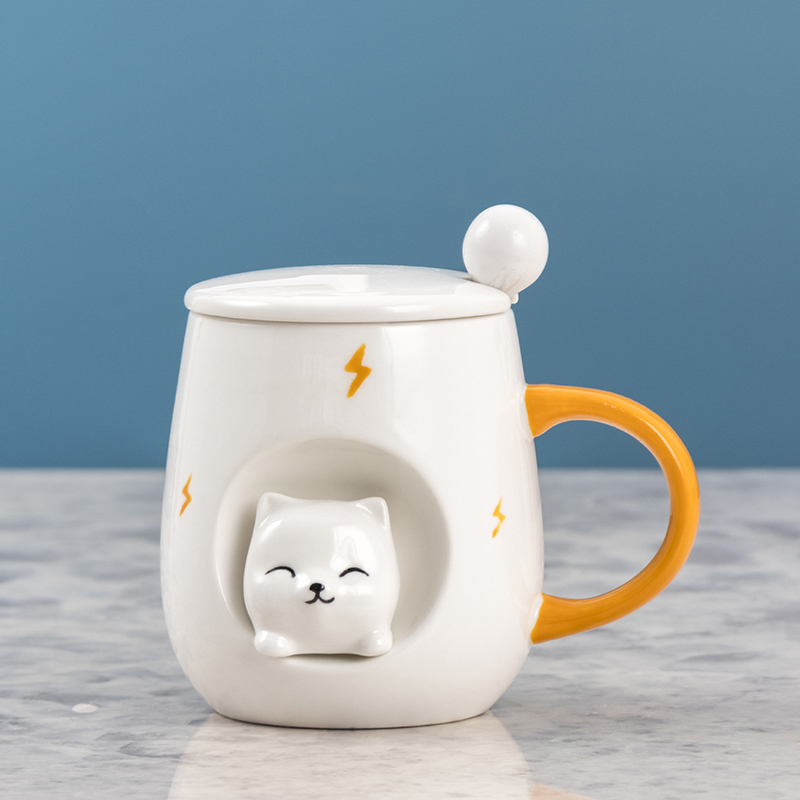 Taza Cat con Tapa y Cuchara - Imagen 4