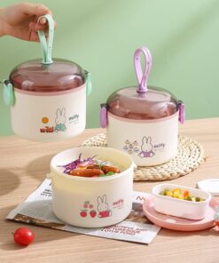 Alternative view of Vianda Redonda con Manija + Divisiones Miffy Bunny