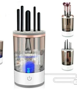Limpiador de brochas de maquillaje eléctrico