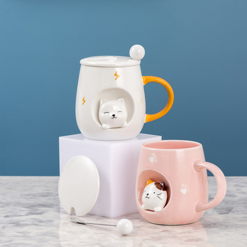 Taza Cat con Tapa y Cuchara - Imagen 5