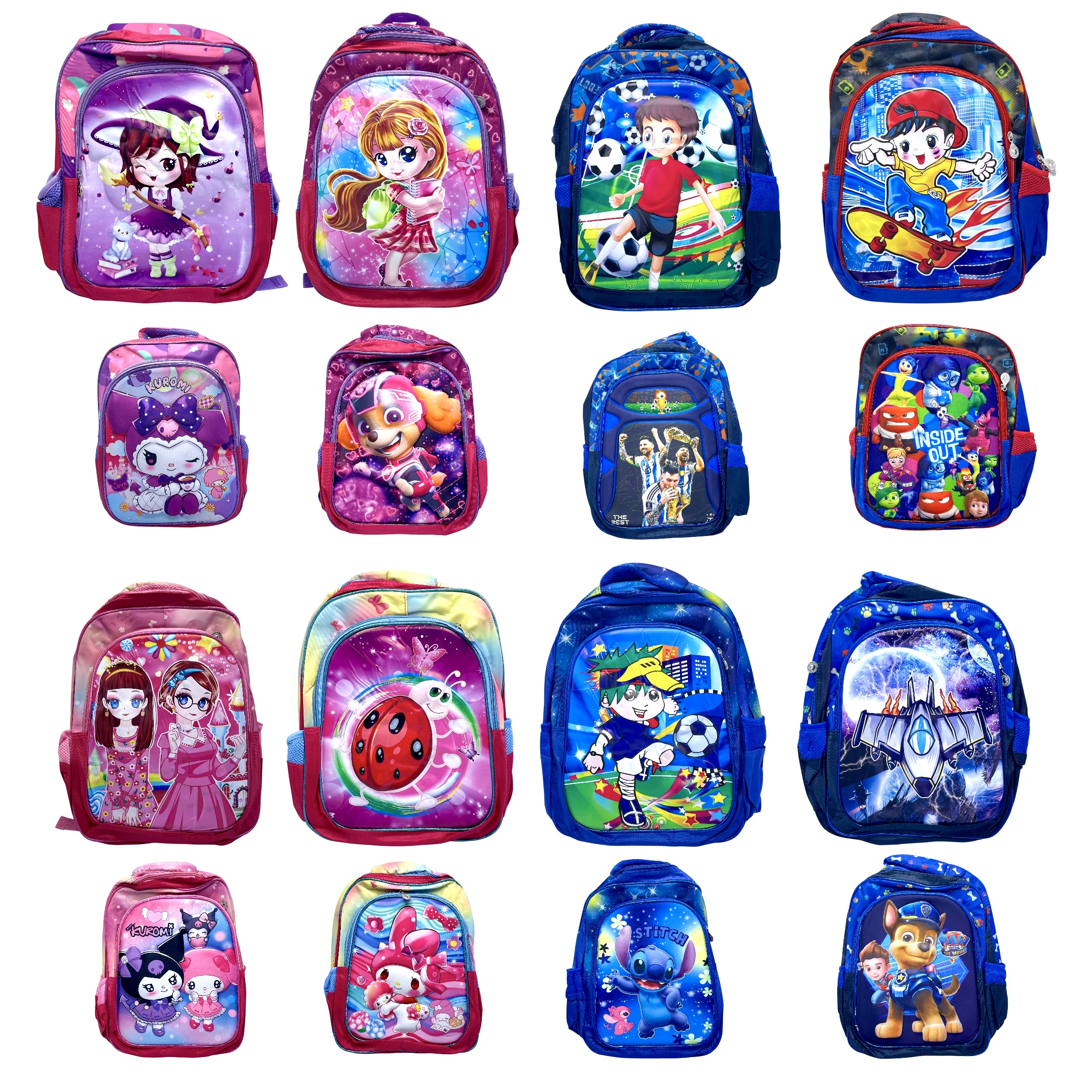 Mochila 2 Cierres Yoo Happy - Tonos Rosas - Imagen 2